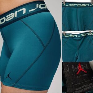 Jordan | NWOT Teal Dri-FIT Compression Boxer Briefs & Black Waistband Short (L)